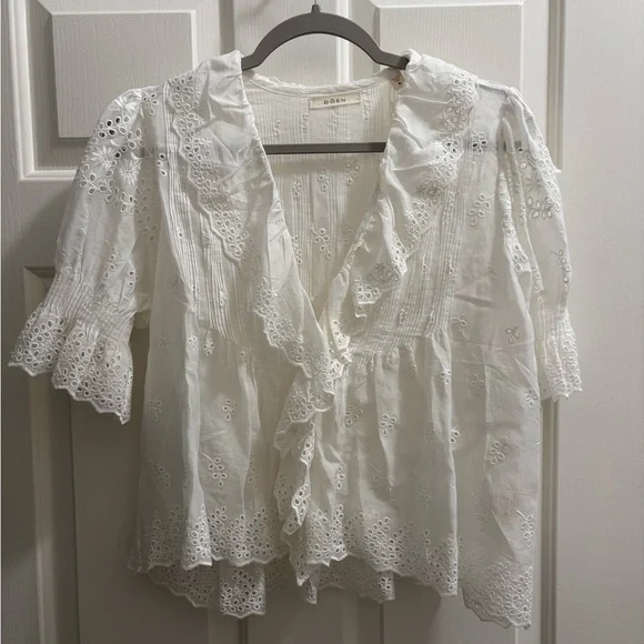 Doen Ivory Lace Blouse - Picture 3 of 7
